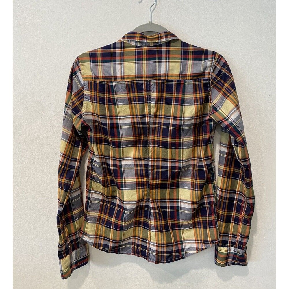 Frank and Eileen blue yellow plaid Barry shirt Size XS - Picture 8 of 10